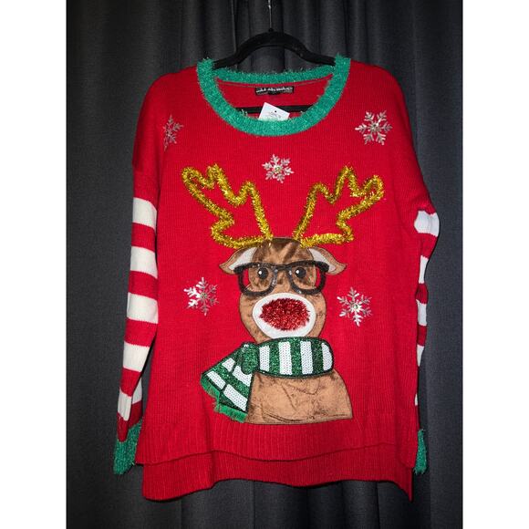 Ugly Christmas Sweater Xmas Size Large NWT - Picture 1 of 3